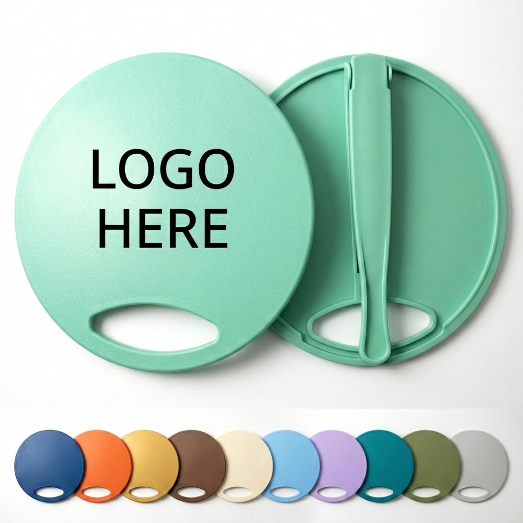 Customizable Foldable Hand Fan with Plastic Handle