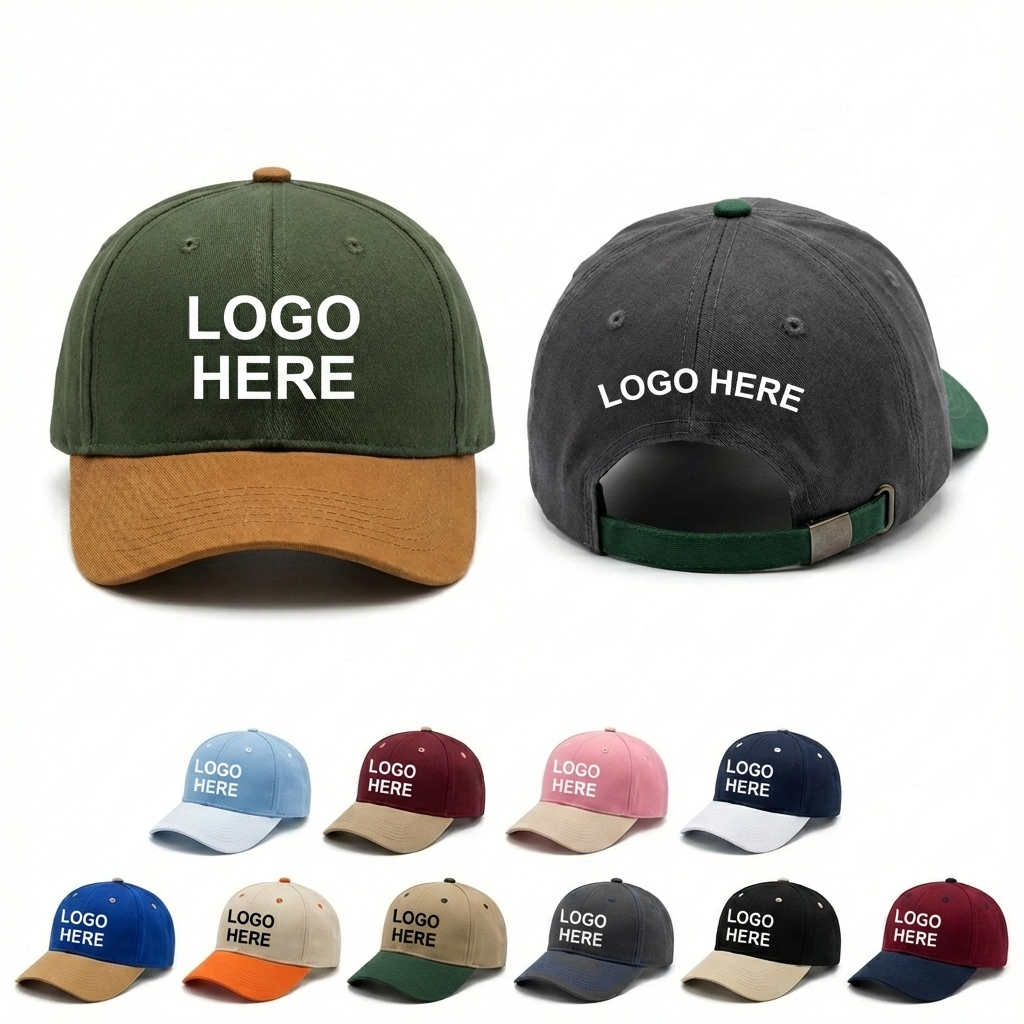 The Sport & Casual Two-Tone Strapback Hat