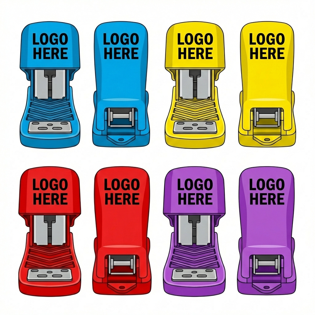 Standard Desktop Stapler Set with Mini Stapler Bonus - Green & Blue