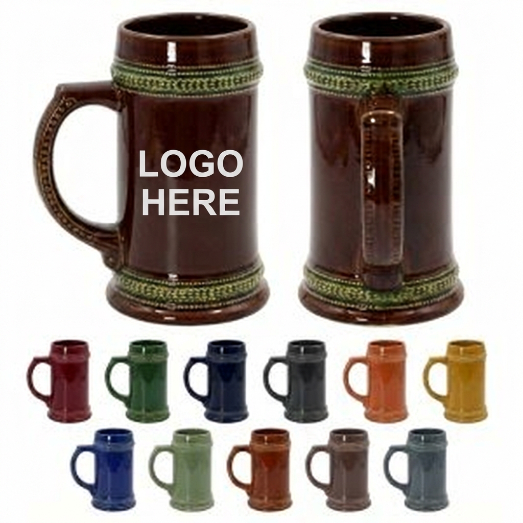 Personalized 18.5oz Classic Ceramic Beer Tankard